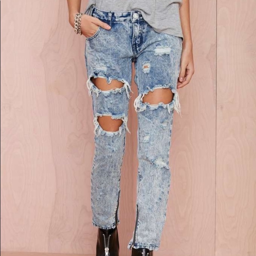 One Teaspoon Trashed Freebird Jeans
